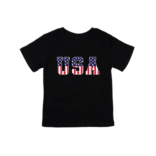 USA - Kids Tee (Black)