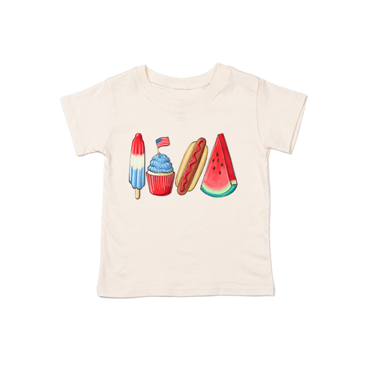 4th of July Favs - Kids Tee (Natural)