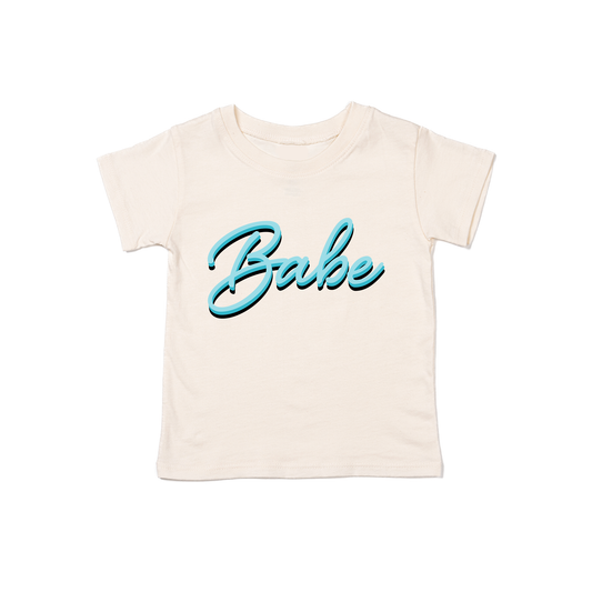 Babe (90's Inspired, Blue) - Kids Tee (Natural)
