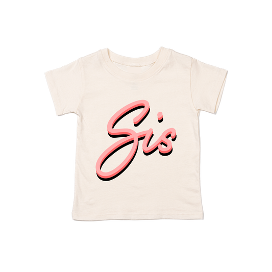 Sis (90's Inspired, Pink) - Kids Tee (Natural)