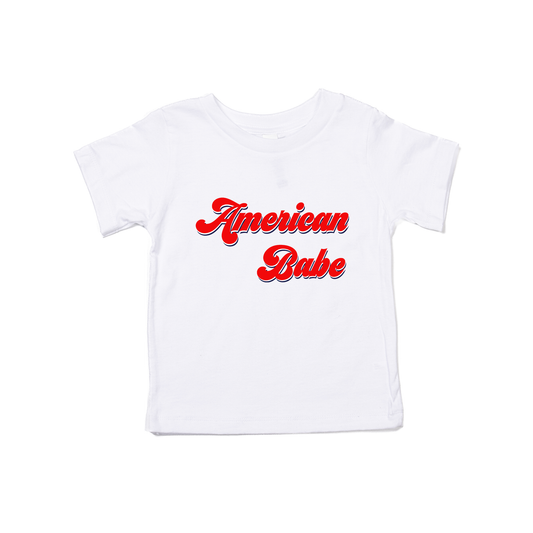 American Babe (Red) - Kids Tee (White)