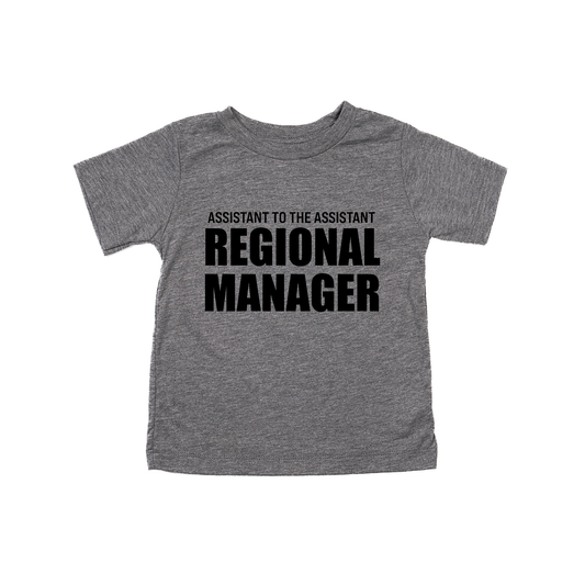 Assistant to the Assistant Regional Manager (Black) - Kids Tee (Gray)