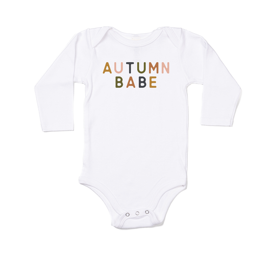 Autumn Babe - Bodysuit (White, Long Sleeve)