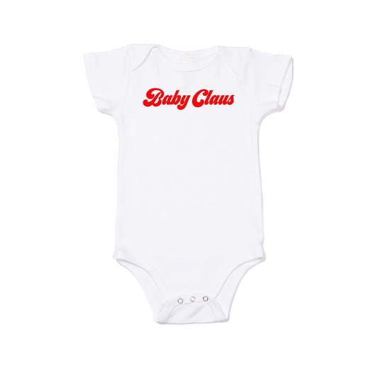 Baby Claus (Red) - Bodysuit (White, Short Sleeve)