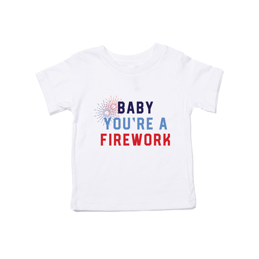 Baby You're A Firework  - Kids Tee (White)