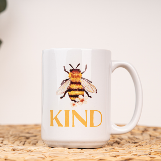 Bee Kind - Coffee Mug (White)