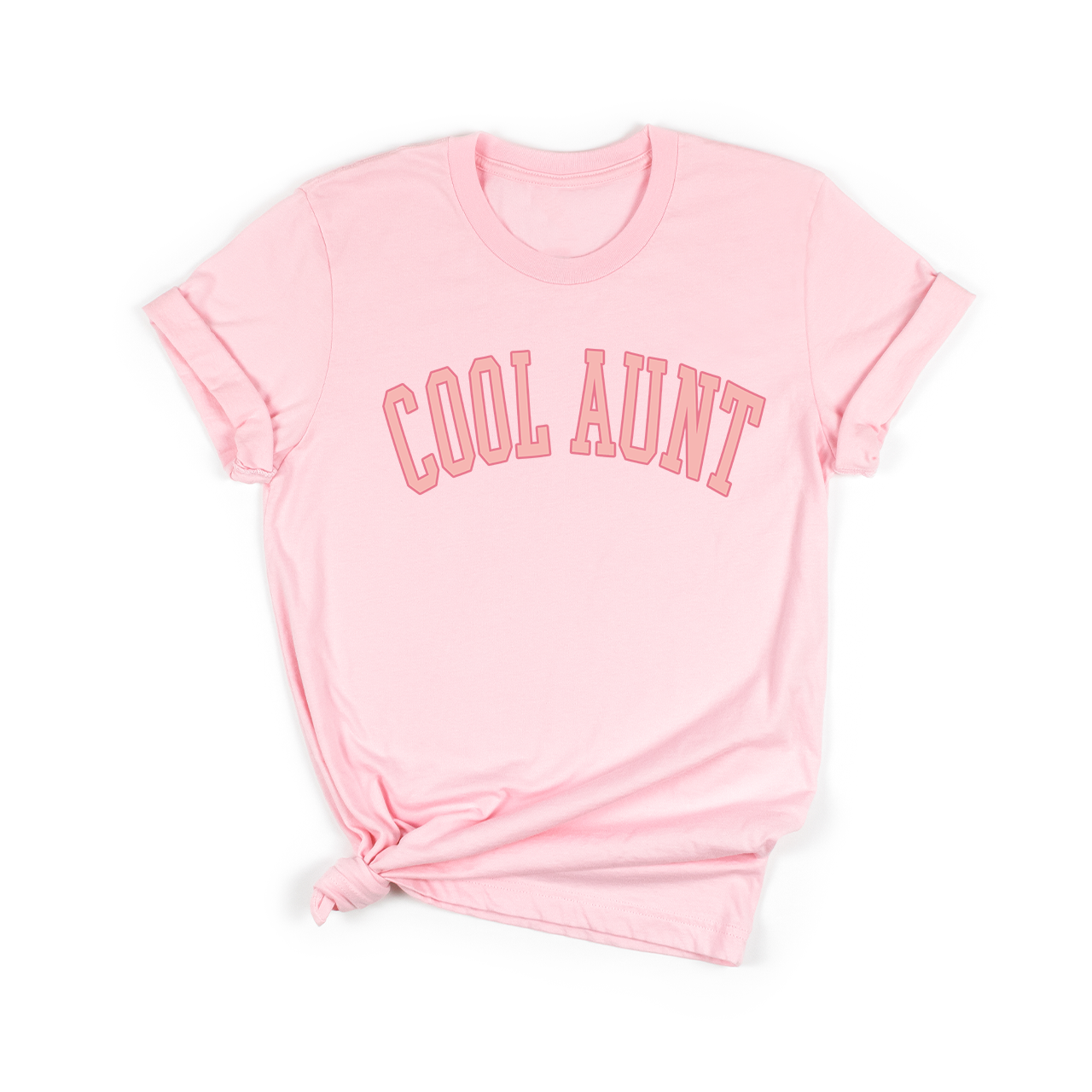 Cool Aunt (Pink Varsity) - Tee (Pink)