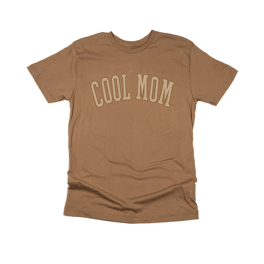 Cool Mom (Tan Varsity) - Tee (Coyote Brown)
