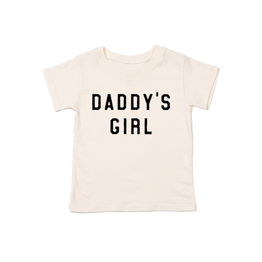 Daddy's Girl (Black) - Kids Tee (Natural)