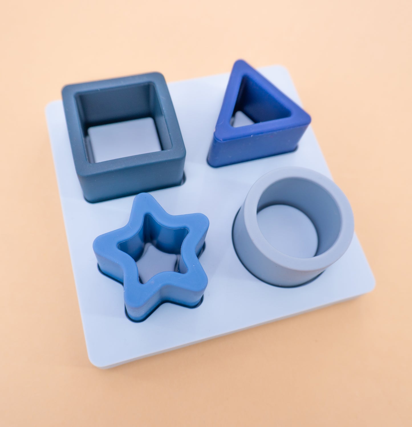 Silicone Puzzle Toy & Teether - Blue
