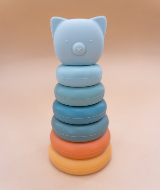 Silicone Stacking Toy & Teether - Forest Bear