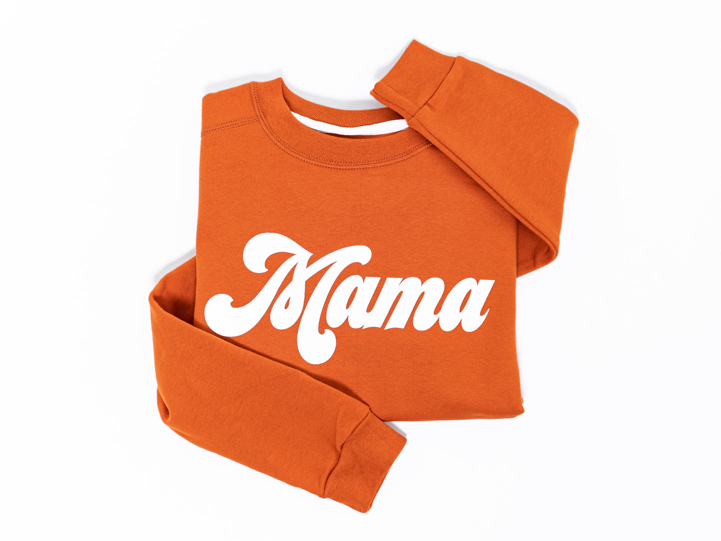 Mama (Retro) - Burnt Orange - Women's Sweatshirt
