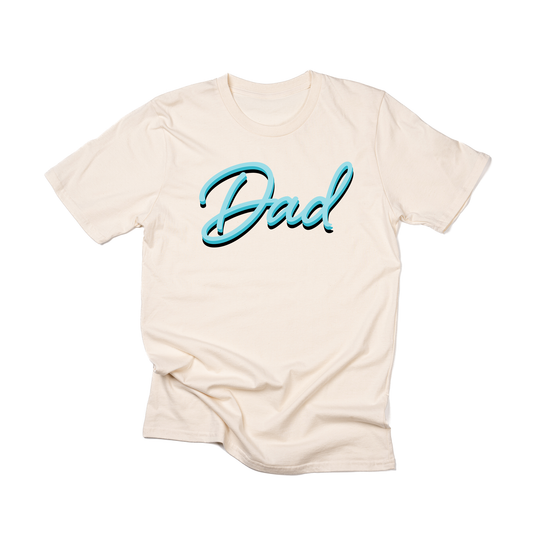Dad (90's Inspired, Blue) - Tee (Natural)
