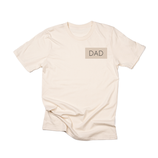 Dad (Boxed Collection, Pocket, Stone Box/Black Text) - Tee (Natural)