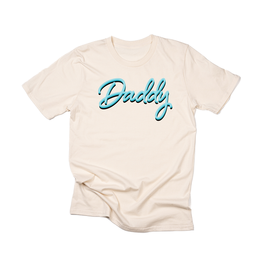 Daddy (90's Inspired, Blue) - Tee (Natural)