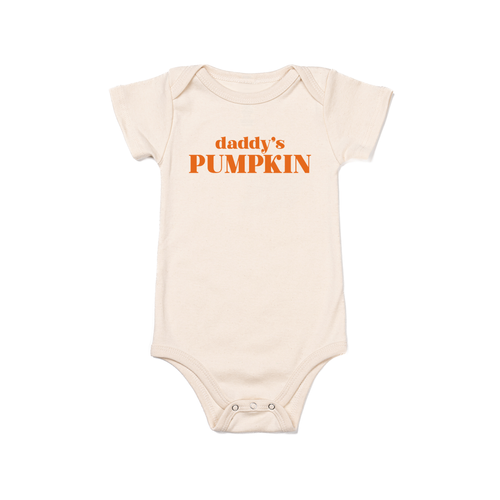 Daddy's Pumpkin - Bodysuit (Natural, Short Sleeve)