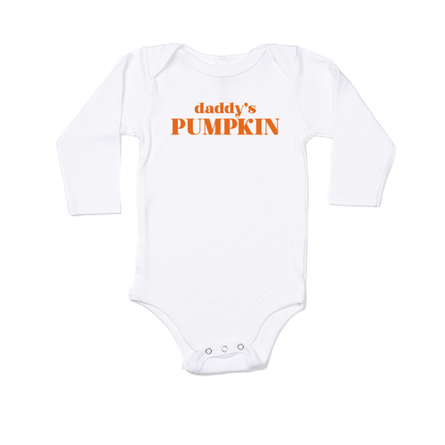 Daddy's Pumpkin - Bodysuit (White, Long Sleeve)
