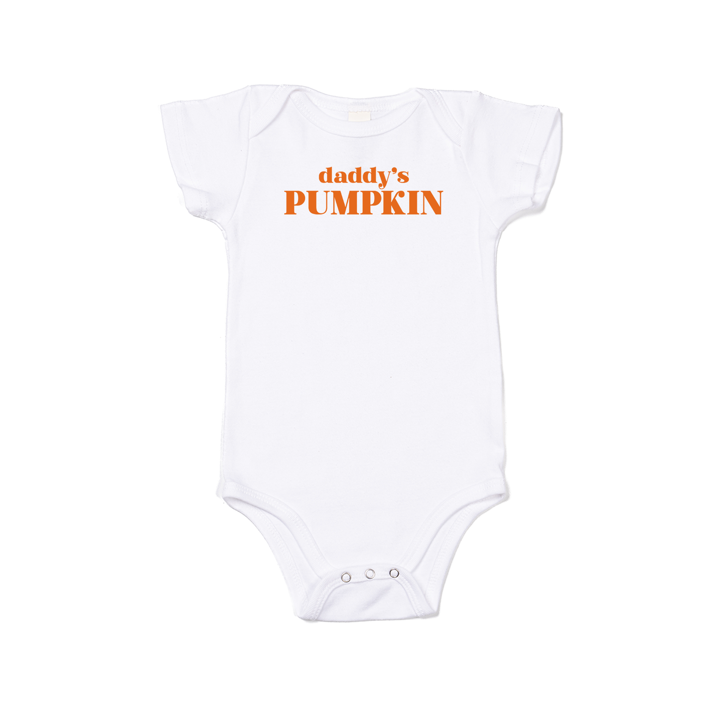 Daddy's Pumpkin - Bodysuit (White, Short Sleeve)