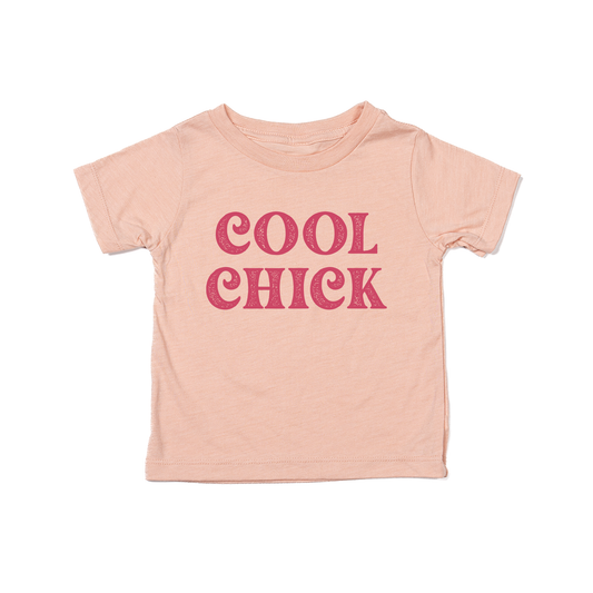 Cool Chick - Kids Tee (Peach)