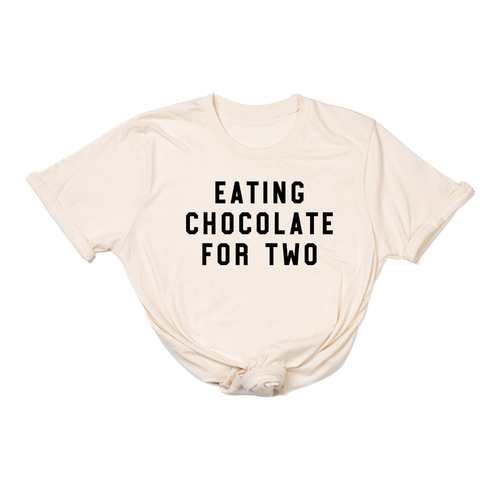 Eating Chocolate for Two (Black) - Tee (Natural)