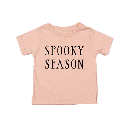 Spooky Season (Black) - Kids Tee (Peach)