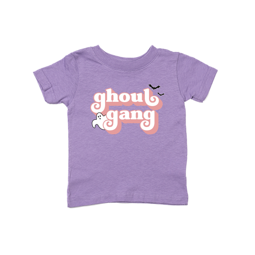 Ghoul Gang (Pink) - Kids Tee (Lavender)