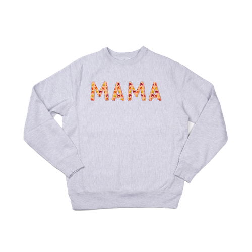 Fall Leaves Mama - Heavyweight Sweatshirt (Heather Gray)
