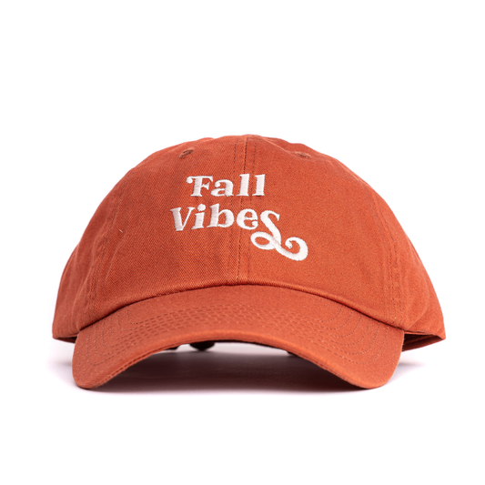 Fall Vibes (Tan) - Baseball Hat (Sienna)