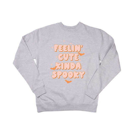 Feelin' Cute Kinda Spooky - Sweatshirt (Heather Gray)