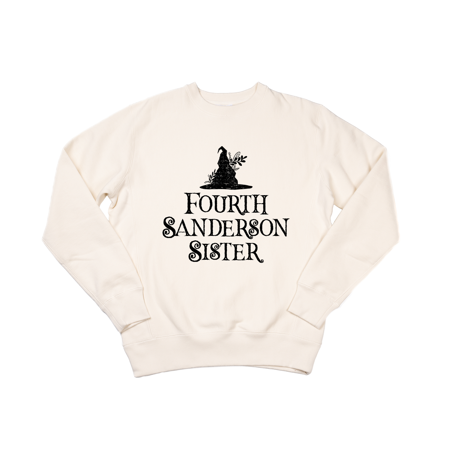 Fourth Sanderson Sister (Black) - Heavyweight Sweatshirt (Natural)