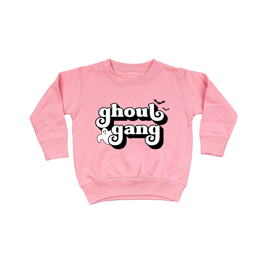 Ghoul Gang (Black) - Kids Sweatshirt (Pink)