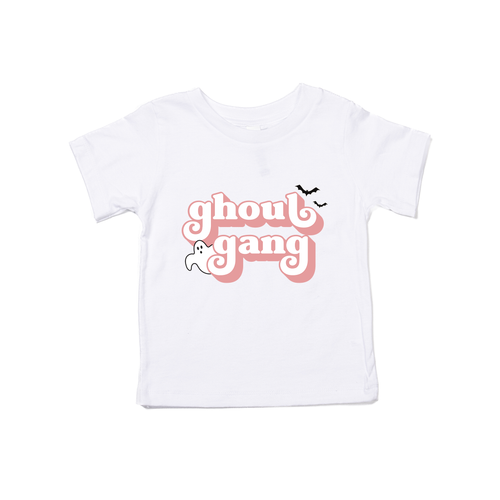 Ghoul Gang (Pink) - Kids Tee (White)