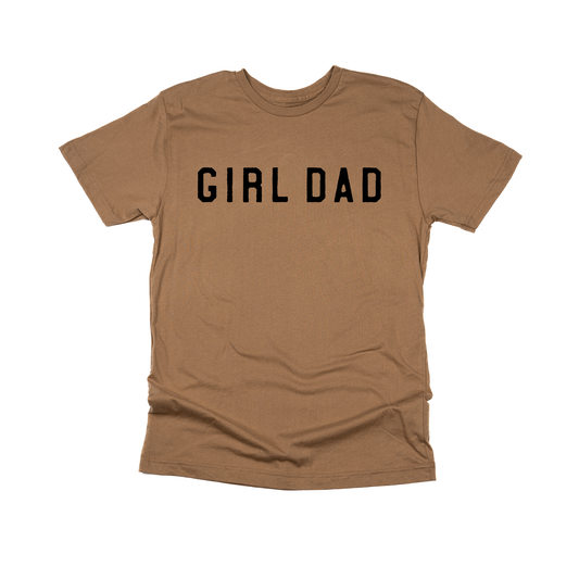 Girl Dad® (Across Front, Black) - Tee (Coyote Brown)