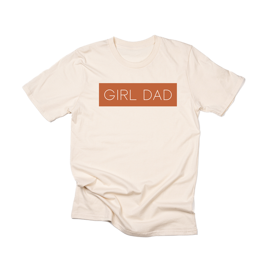 Girl Dad® (Boxed Collection, Rust Box/White Text) - Tee (Natural)