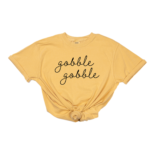 Gobble Gobble - Tee (Vintage Mustard, Short Sleeve)