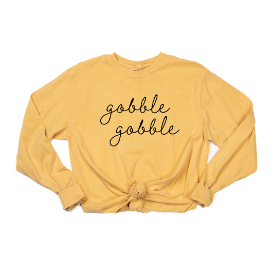 Gobble Gobble - Tee (Vintage Mustard, Long Sleeve)