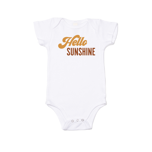 Hello Sunshine - Bodysuit (White, Short Sleeve)