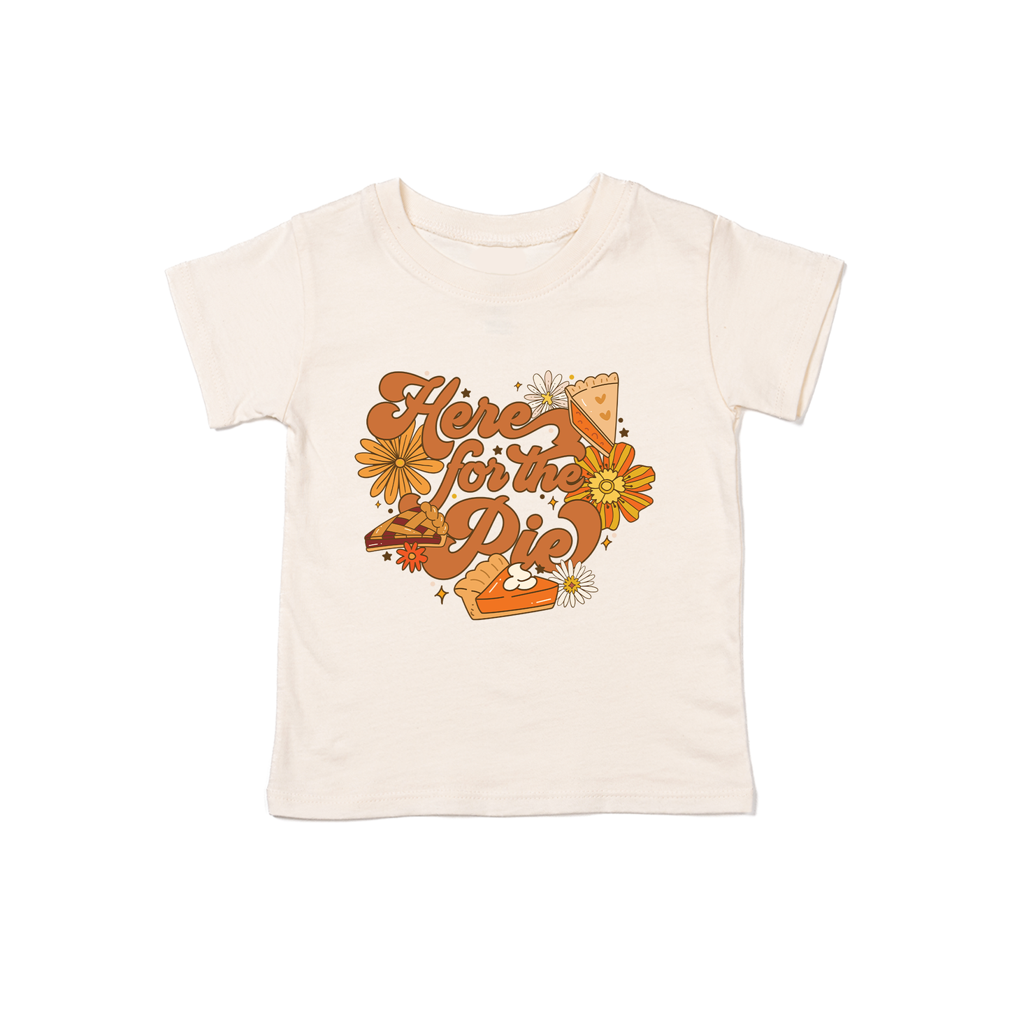 Here for the Pie - Kids Tee (Natural)