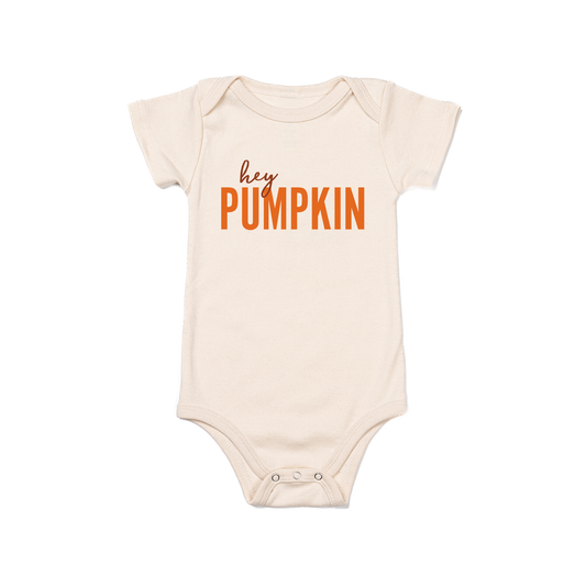 Hey Pumpkin - Bodysuit (Natural, Short Sleeve)