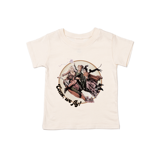 Sanderson Sisters Come We Fly - Kids Tee (Natural)