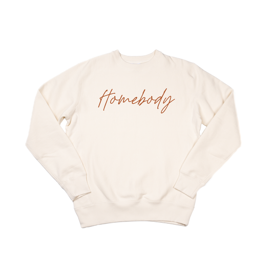 Homebody (Rust) - Heavyweight Sweatshirt (Natural)