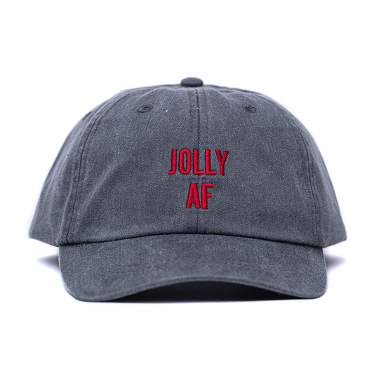 JOLLY AF (Red) - Baseball Hat (Charcoal)