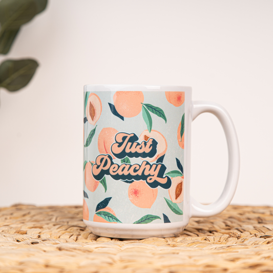 Just Peachy - Coffee Mug (White)