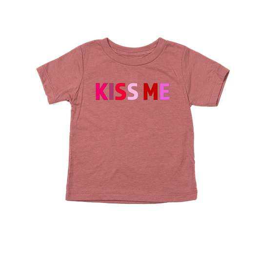 KISS ME (Valentine's) - Kids Tee (Mauve)