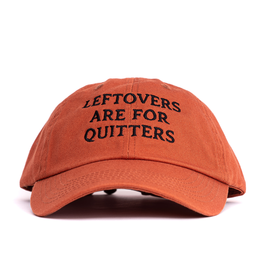 Leftovers are for Quitters (Black) - Baseball Hat (Sienna)