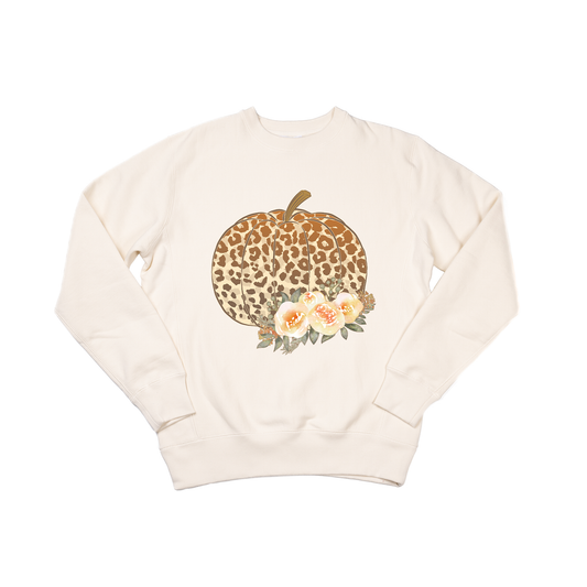 Leopard Pumpkin - Heavyweight Sweatshirt (Natural)