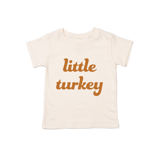 Little Turkey (Camel) - Kids Tee (Natural)
