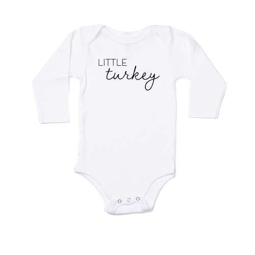 Little Turkey - Bodysuit (White, Long Sleeve)