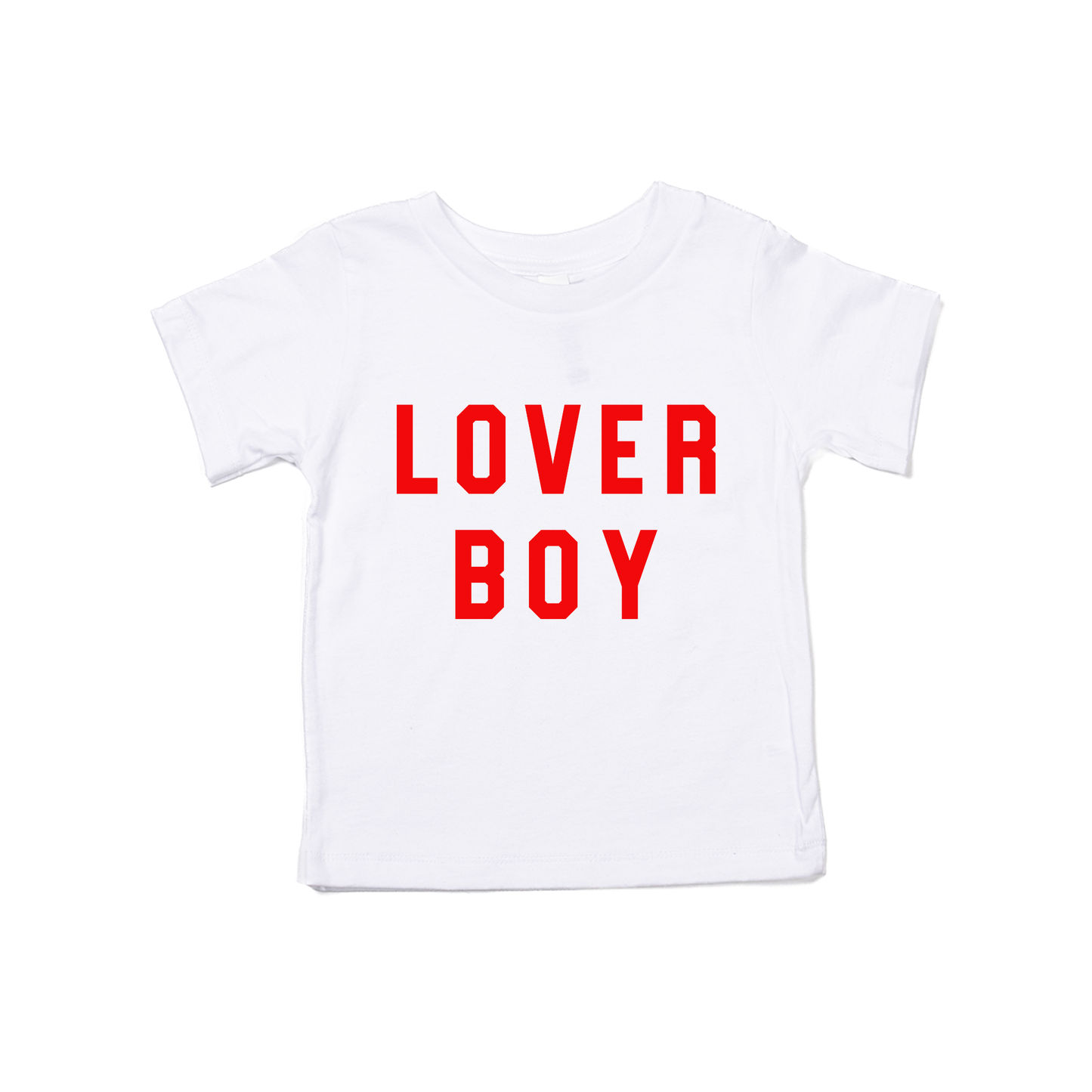 Lover Boy (Red) - Kids Tee (White)