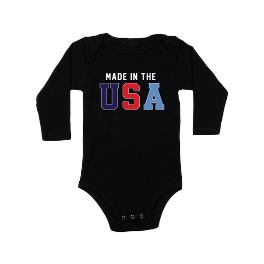 Made in the USA - Bodysuit (Black, Long Sleeve)